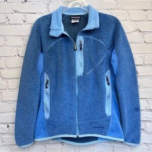 Patagonia R2 Jacket Regulator Polartec Fleece Full Zip Oasis Blue Sz S